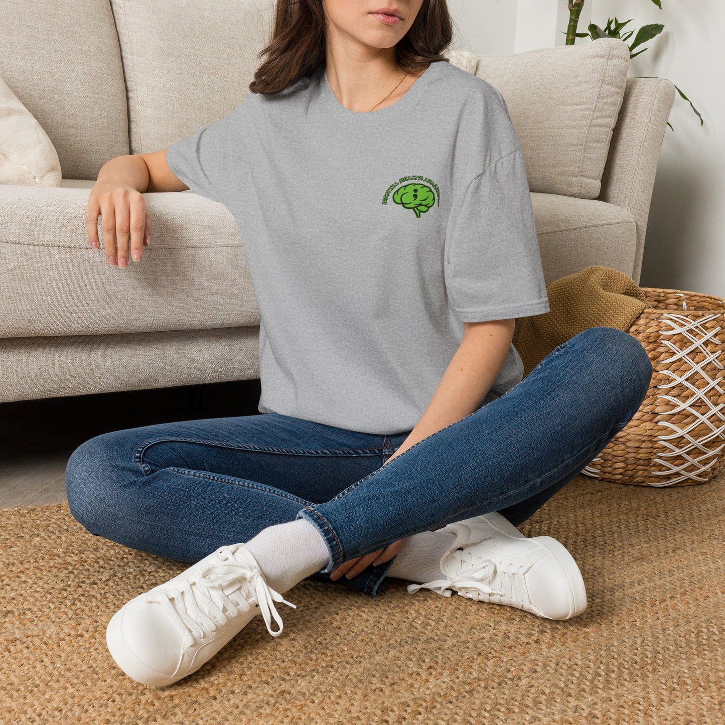 Green Odin Skull T-Shirt — Mental Health Graphic Tee