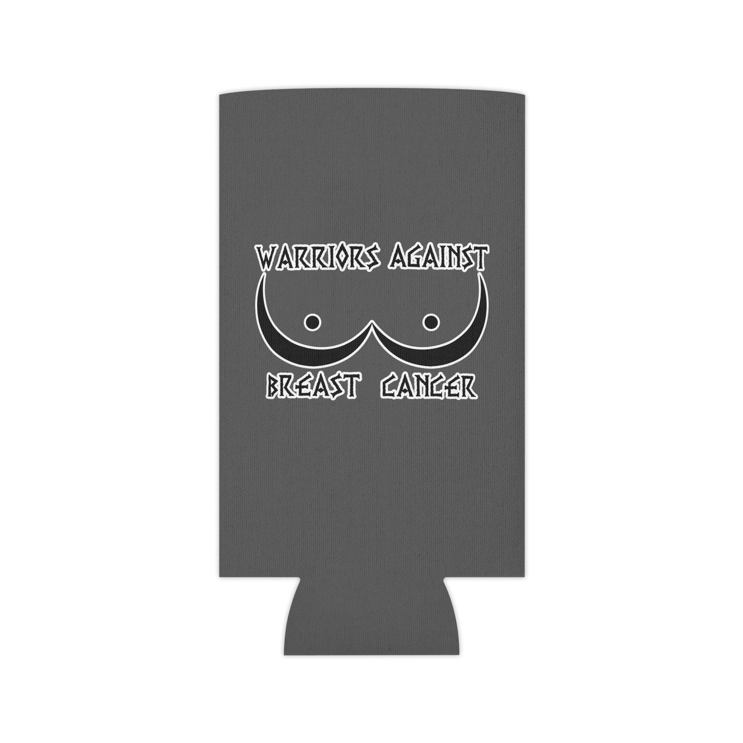 Warriors Against Breast Cancer Can Cooler — Pink Ribbon Support Drink Koozie