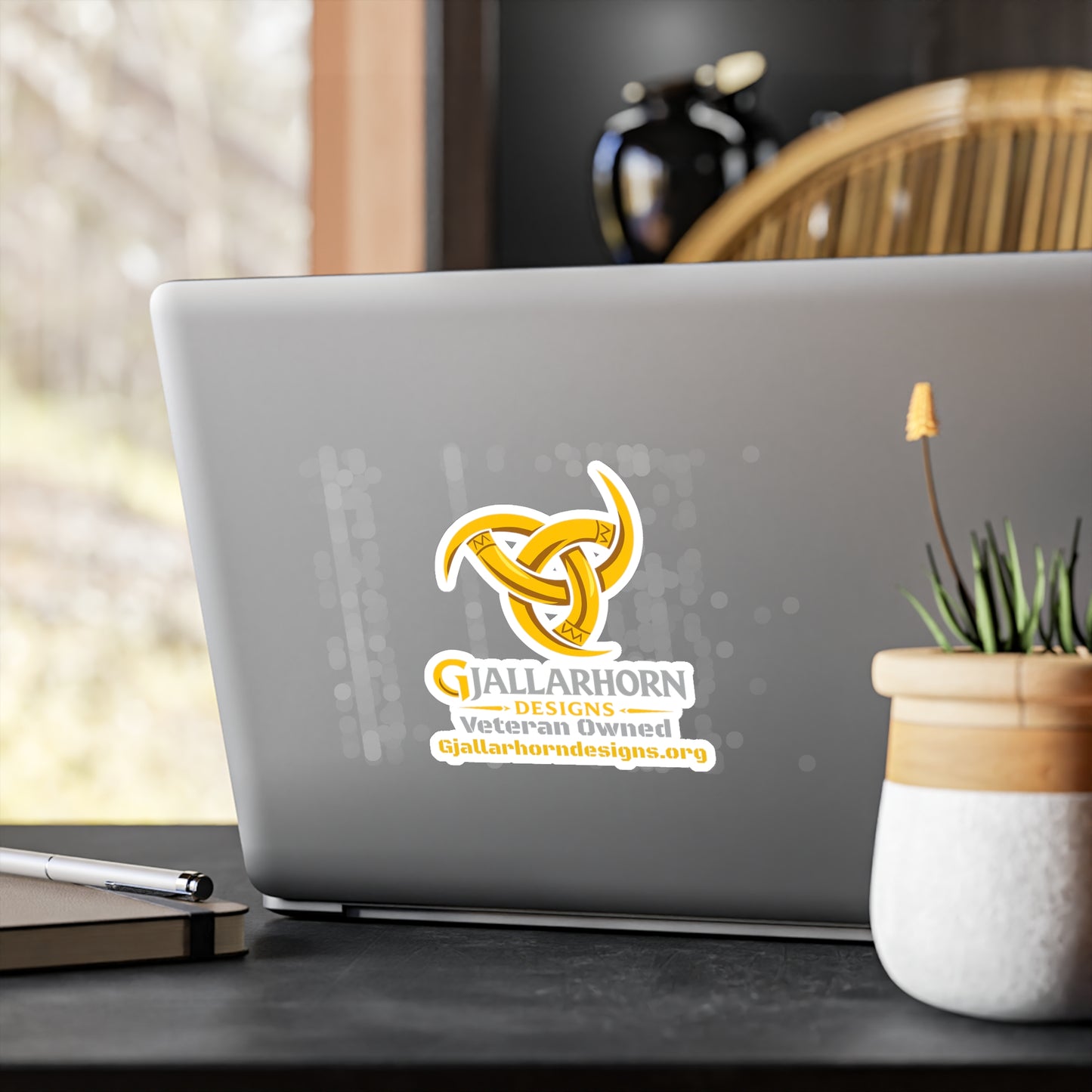 Vinyl Sticker — Gjallarhorn Designs Kiss-Cut Decal (Veteran Owned)