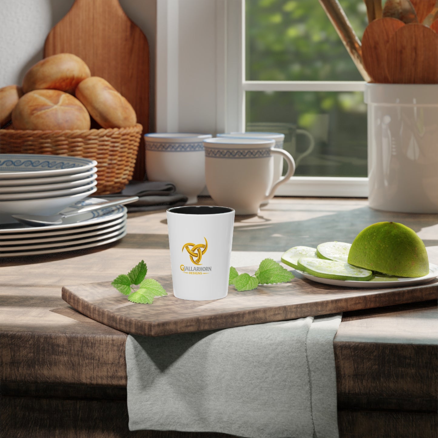 Viking Knot Shot Glass — Gjallarhorn Designs Logo