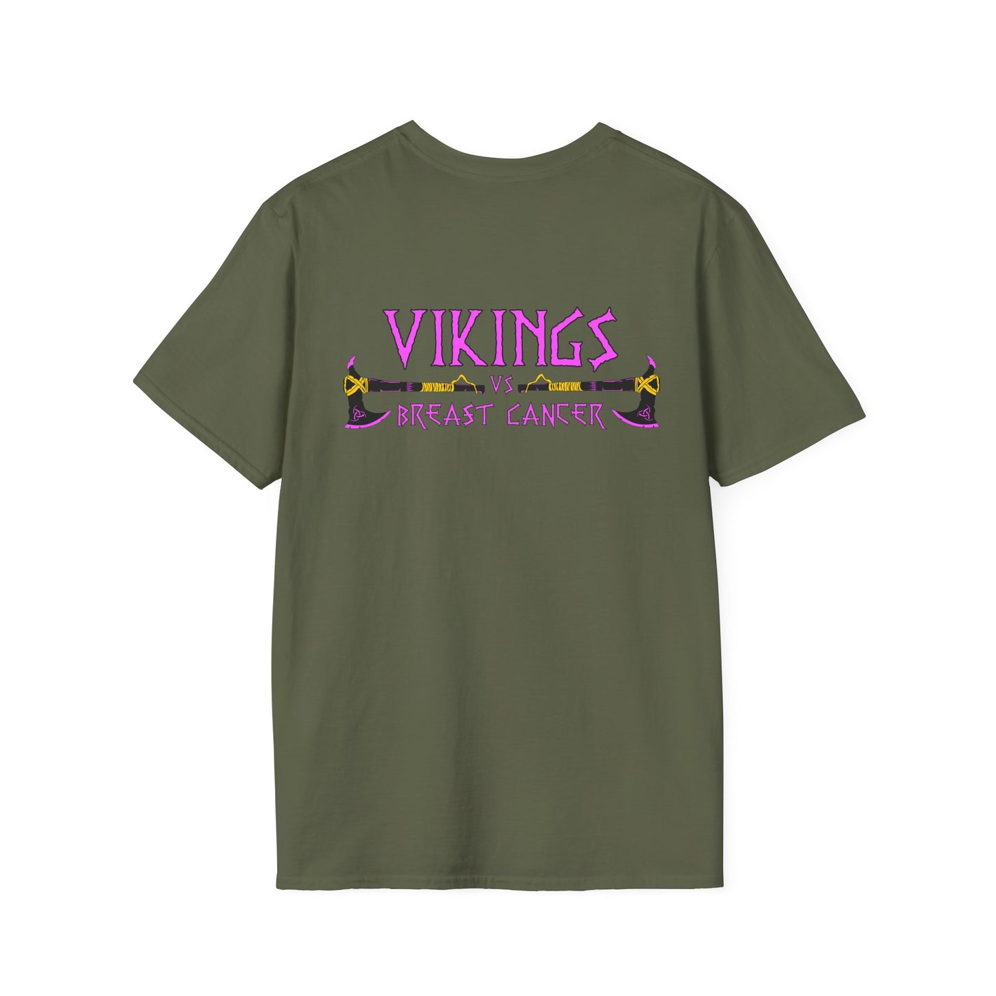 Vikings vs Breast Cancer T-Shirt — Pink Ribbon Awareness Tee