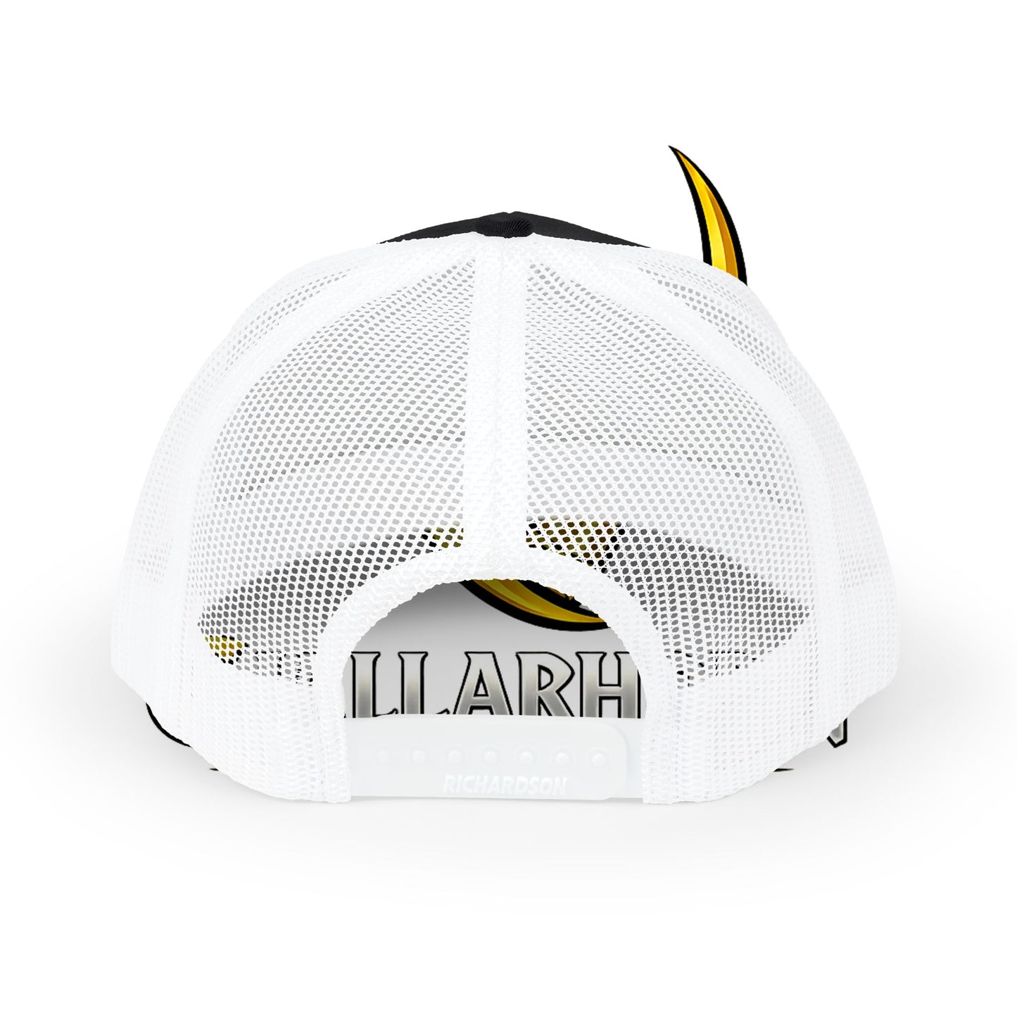 Trucker Cap — Yellow Bull Logo Snapback Mesh Hat